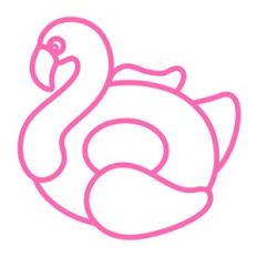 flamingo floatie