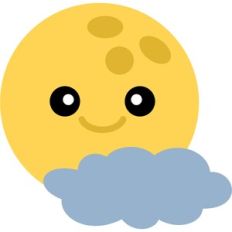 cute full moon