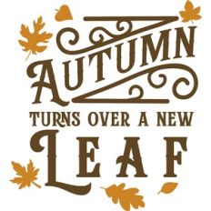 Autumn Turns Over A New Leaf