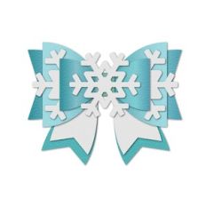 Hair Bow Template, snowflake frozen bow