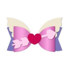 Cupid Hair Bow Template, angel wings