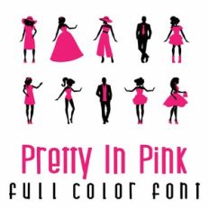Pretty in Pink Full Color Font