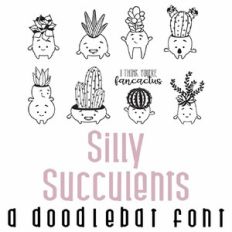 Silly Succulents Doodlebat Font