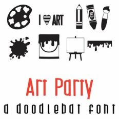 Art Party Doodlebat Font