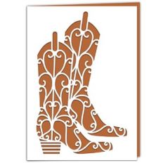Cowboy Boot Card