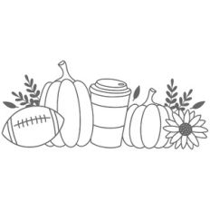Fall Favorites - Football, Pumpkins, Sunflower, Pumpkin Spice