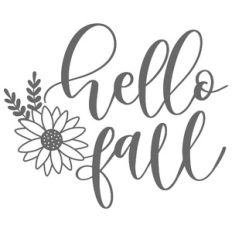 Hello Fall Sunflower