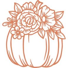 floral pumpkin