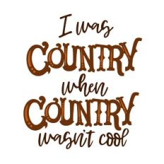 Country when Country Wasn't Cool