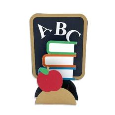 School Desk Pop Up Stand Card