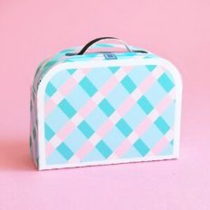 Blue Plaid 3D lunch Box