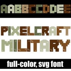 Pixelcraft Military Color Font