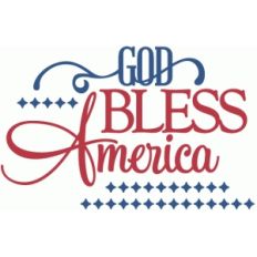 god bless america - vinyl phrase