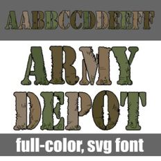 Army Depot Color Font