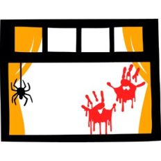 Scary House Window