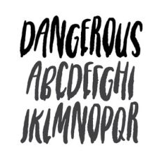Dangerous Scary Creepy Dripping Halloween Font