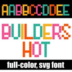 Builders Hot Color Font