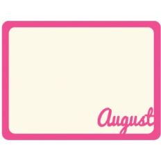 august journaling card