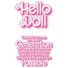 Hello Doll Sticker Set