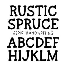 BFC Rustic Spruce Serif Handwriting Marker Font