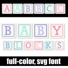 Baby Blocks Color Font