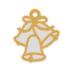 Christmas Church Bells Paper Tag / Ornament