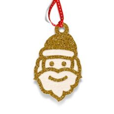 Santa Claus Christmas Paper Tag / Ornament