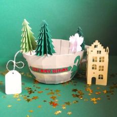 Giant Christmas Tea Cup