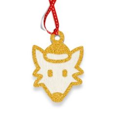 Husky Dog Christmas Paper Tag / Ornament
