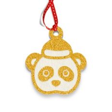 Christmas Panda Paper Tag / Ornament