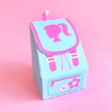 Girl Head Silhouette Backpack 3D Box