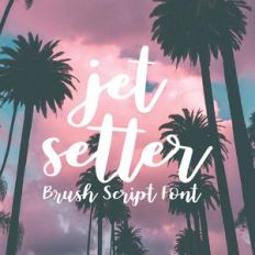 Jet Setter Brush Script
