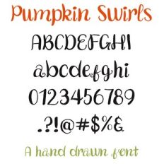 Pumpkin Swirls Font