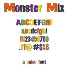 Monster Mix Color Font