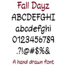 Fall Days  Brush Font