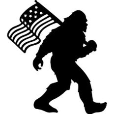 American Flag Sasquatch