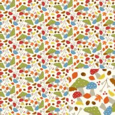 Forest Floor Mushroom Printable Pattern