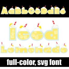 Iced Lemonade Color Font