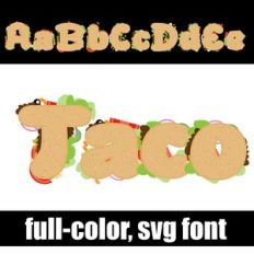 Taco Color Font