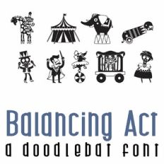 Balancing Act Doodlebat Font