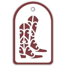 Cowboy Boot Gift Tag