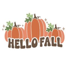 Hello Fall Retro Pumpkins