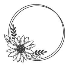 Sunflower Circle Frame