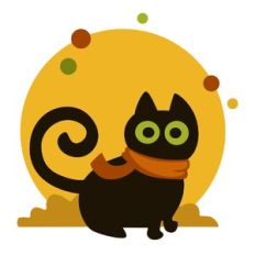 Cat in Scarf