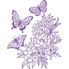 butterflies and flowers