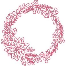 poinsettia wreath
