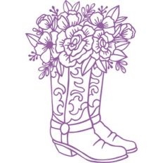 cowboy boots with flowers