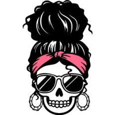 Trendy Skull Hair Bandana
