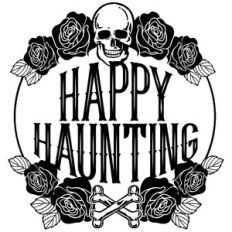 happy haunting wreath