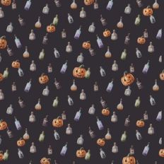 Potion Fun with pumpkins on black